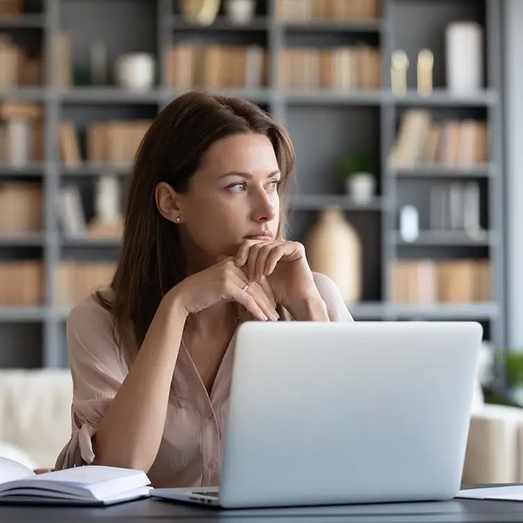 employer on a computer